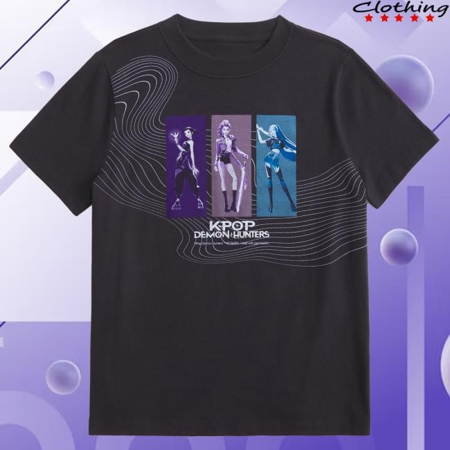 Vintage Energy Oversized Kpop Demon Hunters Graphic Tee Collection