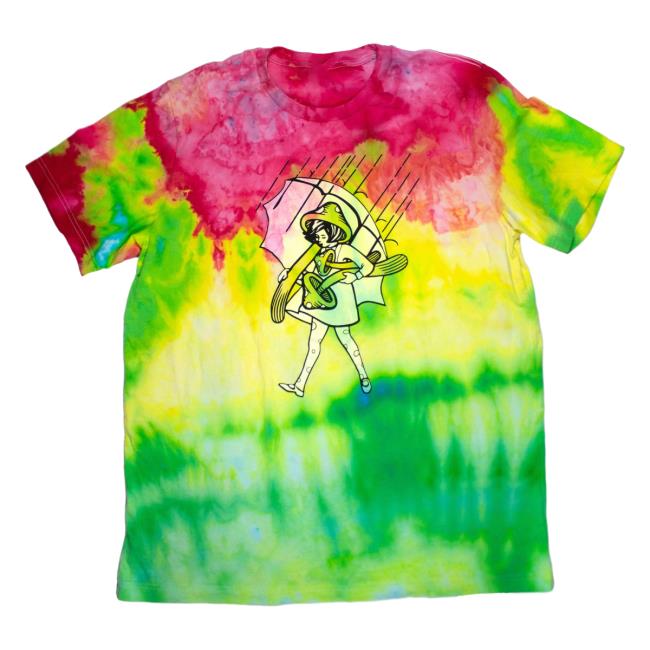 Official Slinger Apparel Store Shop Tie Dye Shroom Girl T Shirt Pyroscopic