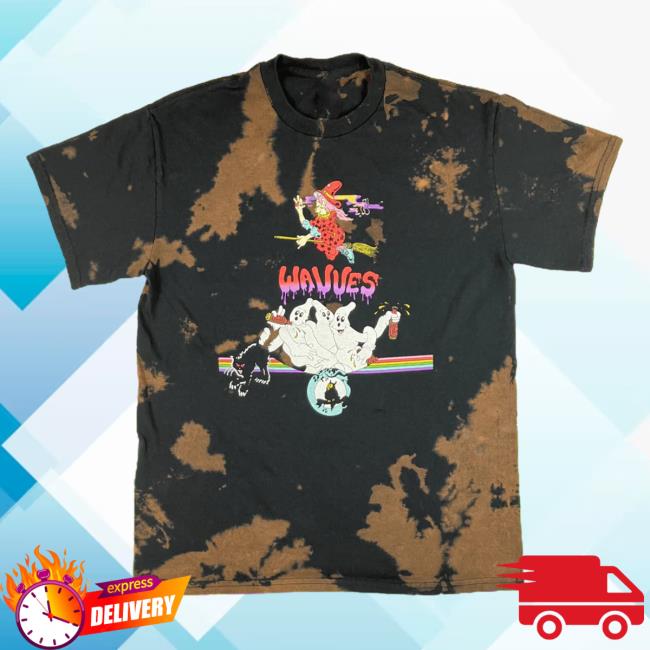 Official Hello Merch Store Wavves Witch Reverse Tie Dye Shirts Hellomerch