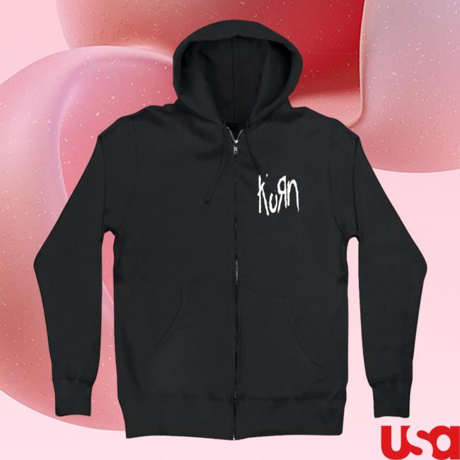 Korn Clothing Store Shop Merch Korn Logo Zip Up Hoodie