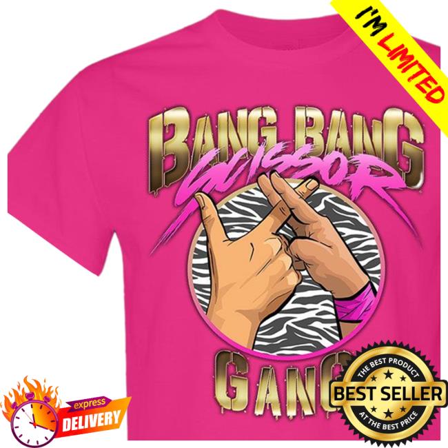 Limited Edition Bang Bang Scissor Gang Shirt Official AEW Shop Merch Bang Bang Scissor Gang Shirt New