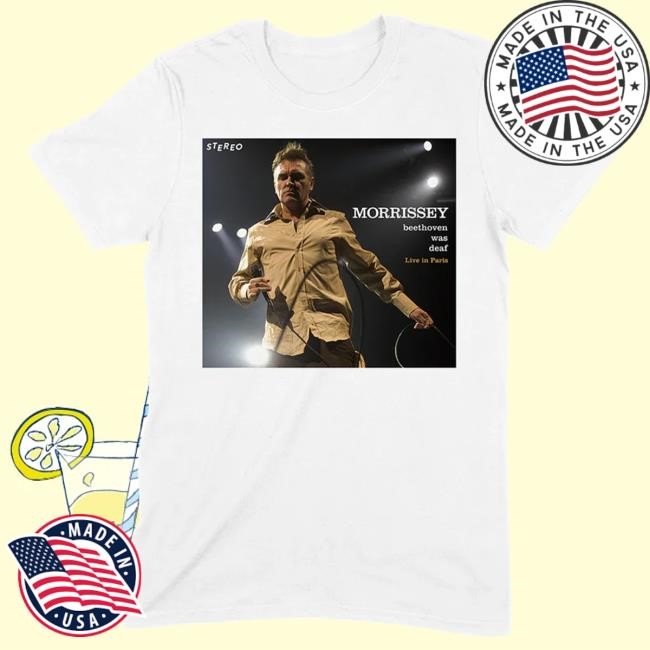 Mporium Beethoven Was Deaf Reissue Tshirt - White Official Morrissey Merch Store Shop