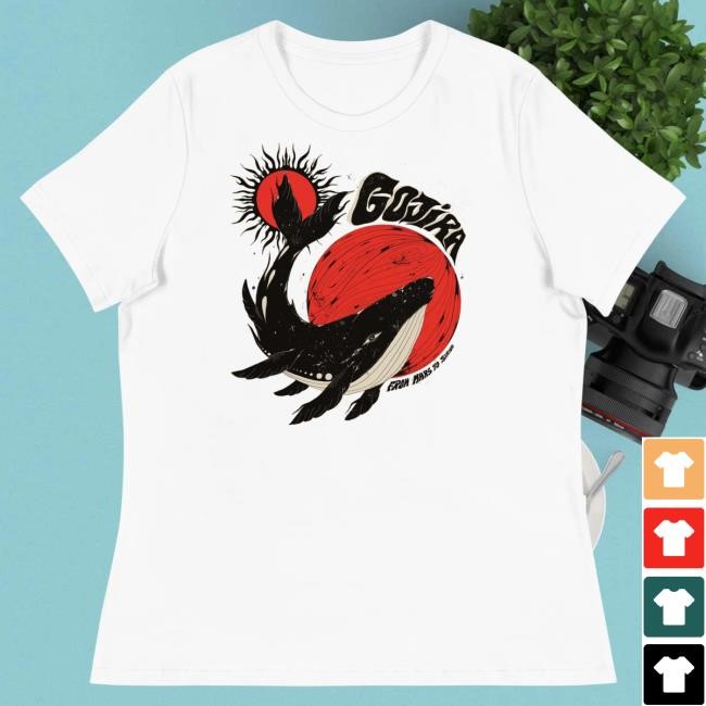 Official Gojira Merch Whale Moon Sun Women's Tees