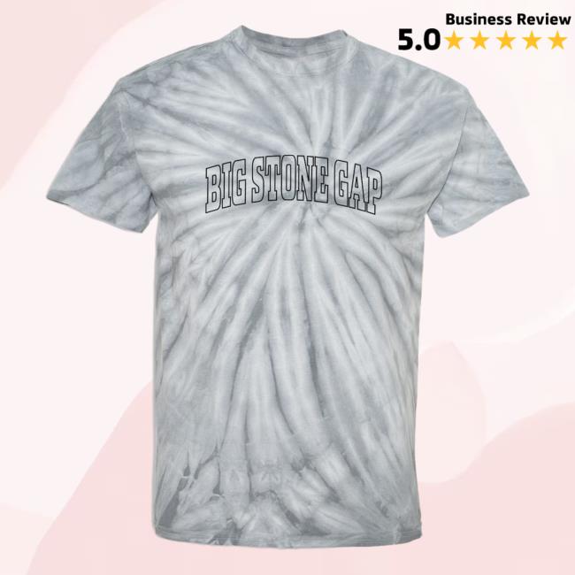 Official Hometown Apparel Clothing Merch Big Stone Gap Virginia Trendy Block Tie Dye Tee Shirt Silver