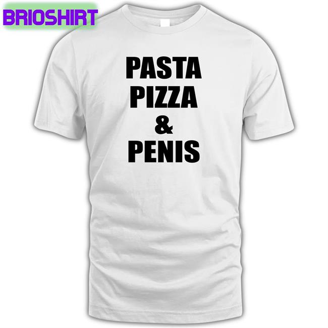 Shirts That Go Hard Pasta Pizza & Penis V Neck T Shirt Shirtsthtgohard