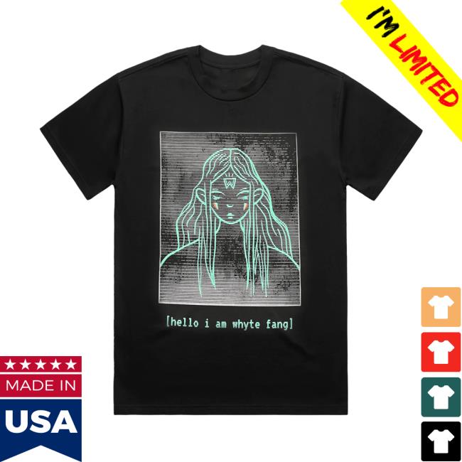Official Fmuoasl Hello I Am Whyte Fang Tee Shirt