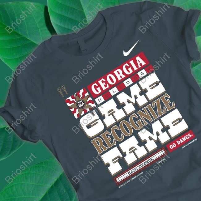 Georgia Bulldogs Game Recognize Fame Shirts