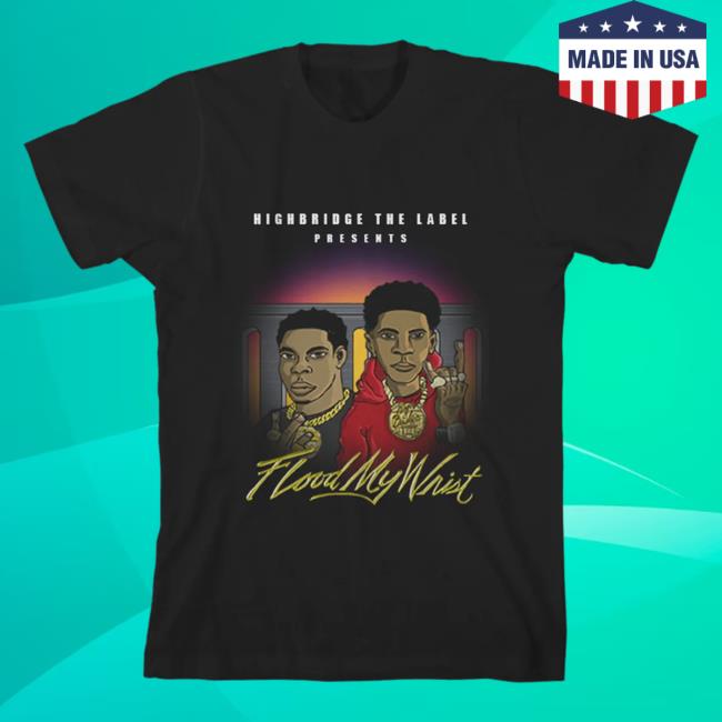 Official A Boogie Wit Da Hoodie Merch Julius Dubose Flood My Wrist Black T-Shirts