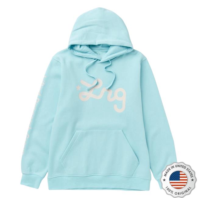Official Lrg Lifted Research Group Clothing Shop Lifted Script Pullover Hoodie Light Blue