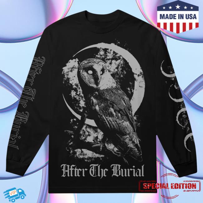 Official After The Burial Merch Nocturnal Black Long Sleeve Tee