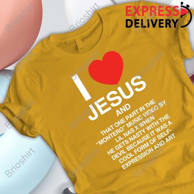 Lil Nas X X Pizzaslime I Love Jesus And Montero Tee