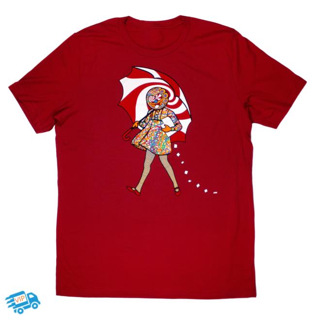 Official Slinger Apparel Store Shop Acid Eater Girl T Shirt Red Pyroscopic