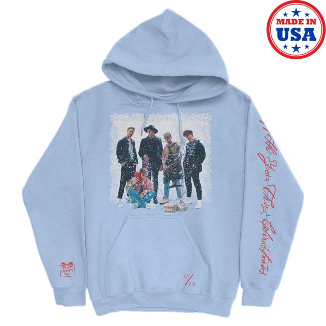 Official Merch Bar Why Don't We Store Shop With You This Christmas Xmas Pull Over Hoodie MechBar