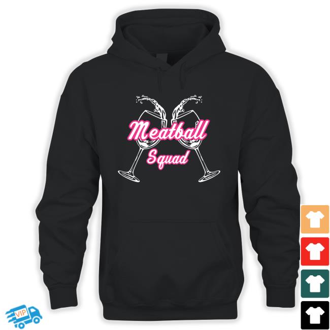 Meatball Squad Wine Glasses Long Sleeve T Shirt