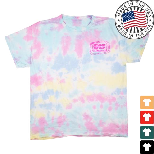 Official Any Means Necessary Clothing Tie Dye Fight Club Tshirt Bob's Bitch Tits Tie-Dye