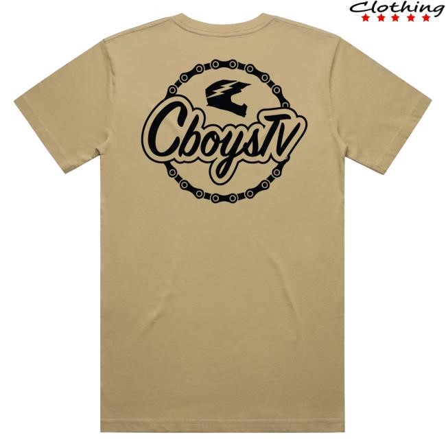 Official Cboystv Merch Khaki Chain Gang Shirt - Cboys Tv