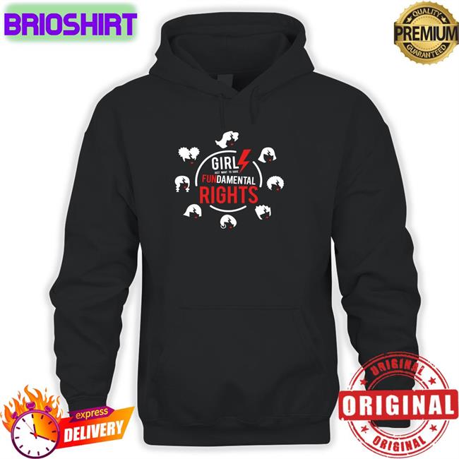 Bonfire Merch Girls Just Want to Have Fundamental Rights Crewneck Sweatshirt Cyndi Lauper