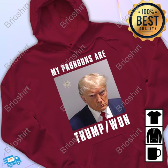 Official Shaneyyricch Merch My Pronouns Are Trump Won Mugshot Shirt