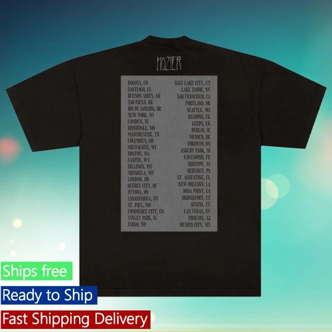 Official Hozier Shop Unreal Unearth 2025 Photo Tour Shirts