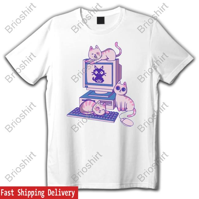 Weird Lil Guys Merch Computer Cat Hooded Sweatshirt Weirdlilguys