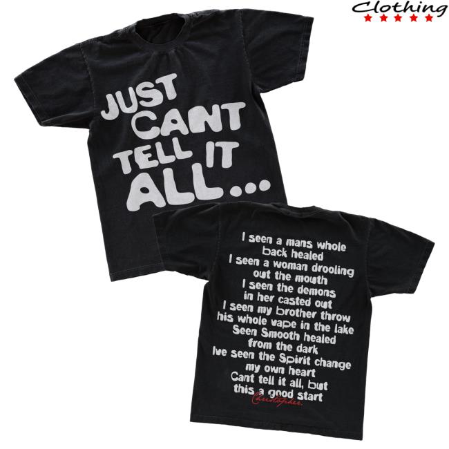 Official Hulvey Merch "Just Can't Tell It All" Shirt 2024