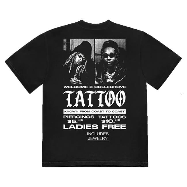 Lil Wayne Collegrove Tattoo Long Sleeve Shirt Lil Wayne Merch