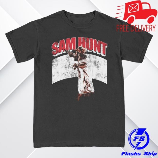 Official Sam Hunt Merch Outskirts 2023 Black Tour T Shirt SamHunt