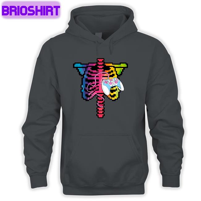 Dead By Daylight Merch Feng Min's Glowing Rib Cage Hooded Sweatshirt