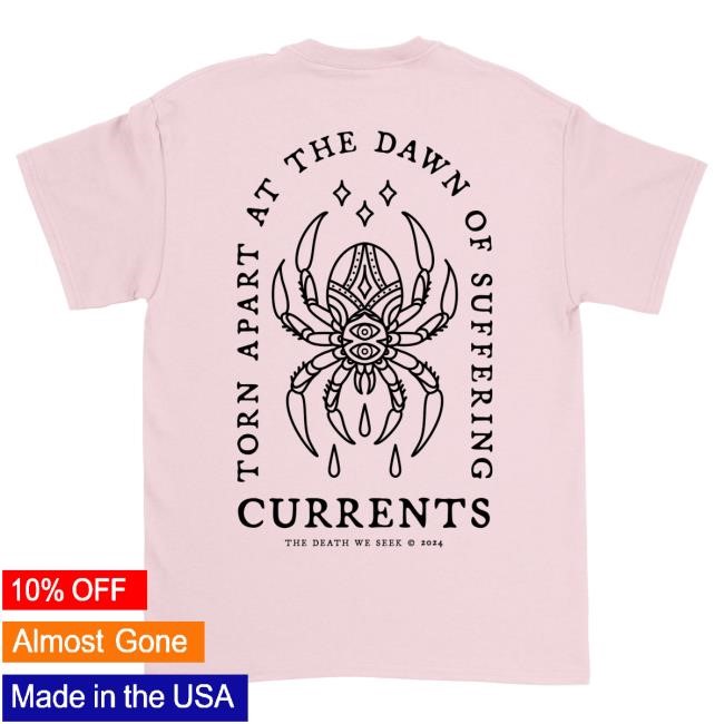 Currents Band Official Spider T Shirt - Pink Currentsofficial