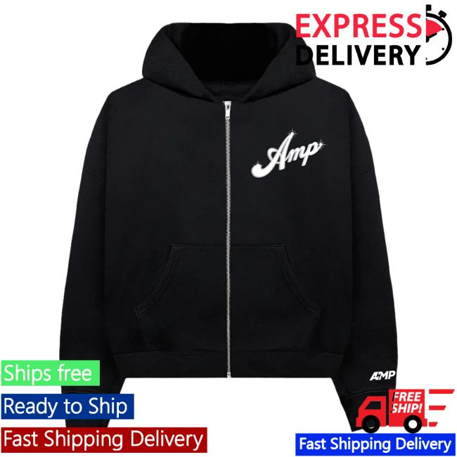 Official Amp Merch Retro Zip Hoodie