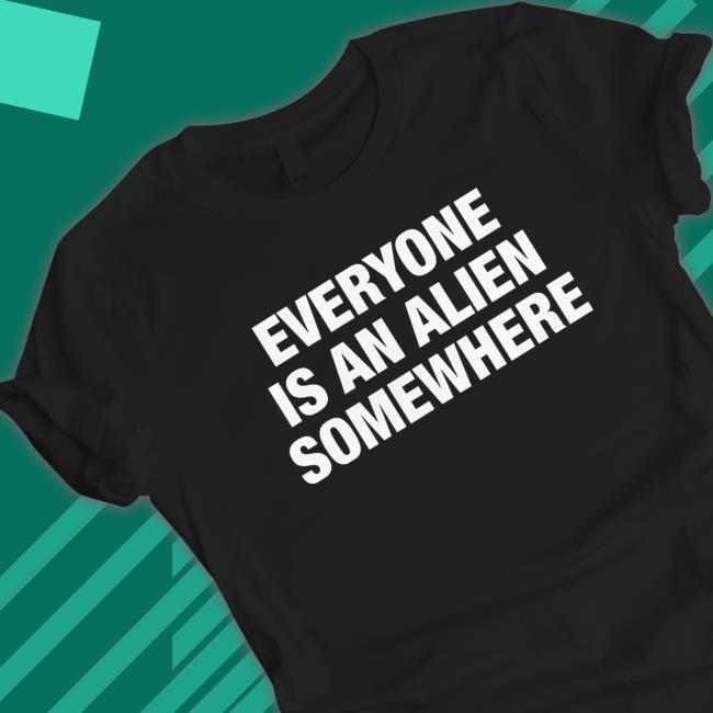 Coldplay Merch Everyone Is An Alien Somewhere Hooded Sweatshirt