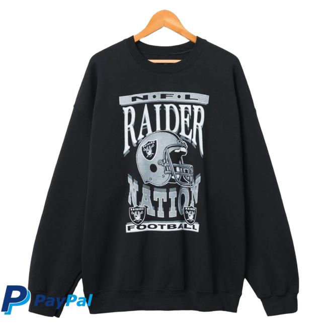 Official Junk Food Apparel Clothing Store Shop Junkfoodclothing Las Vegas Raiders Football Helmet Flea Market Crewneck