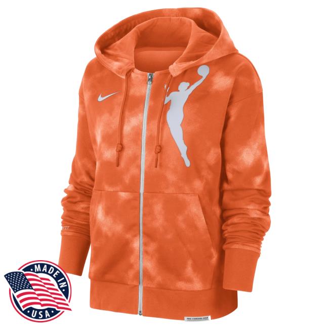 Official Seattle Storm Merch Store Seattle Storm Standard Issue Full Zip (Orange) Hood
