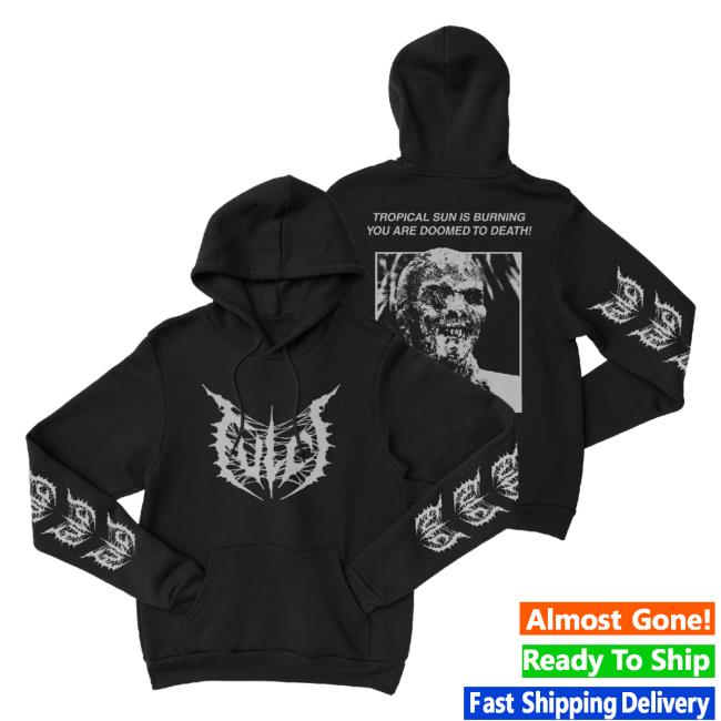 Official Night Shift Store Shop Fulci - Zombi 2 Tropical Sun Is Burning You Are Doomed To Death! Crewneck Nightshift Merch