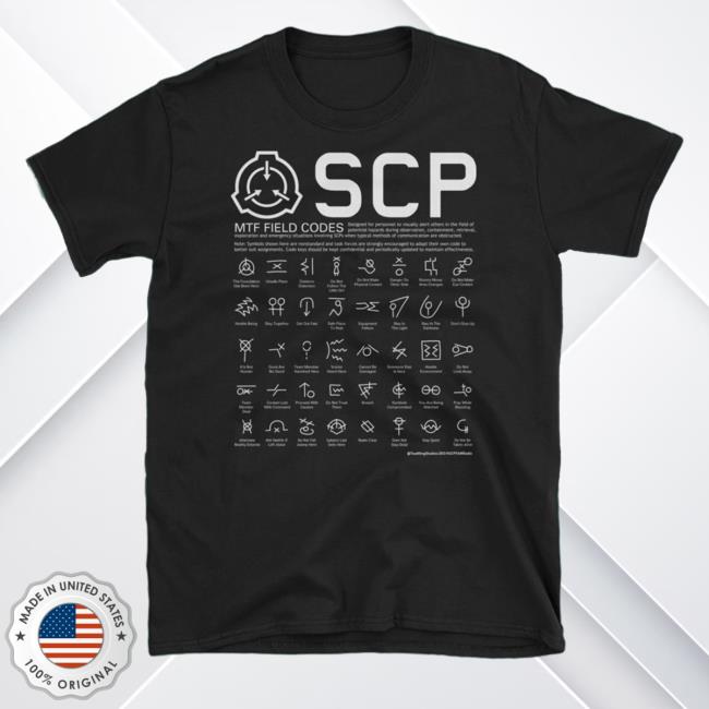 Official Scp Merch SCP Field Codes Tee Shirt
