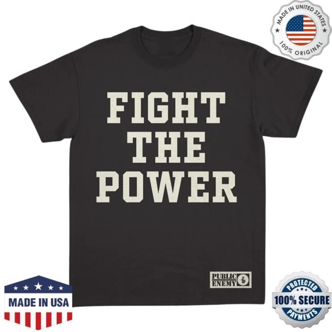 Public Enemy Fight The Power Text Tee Public Enemy Official Store