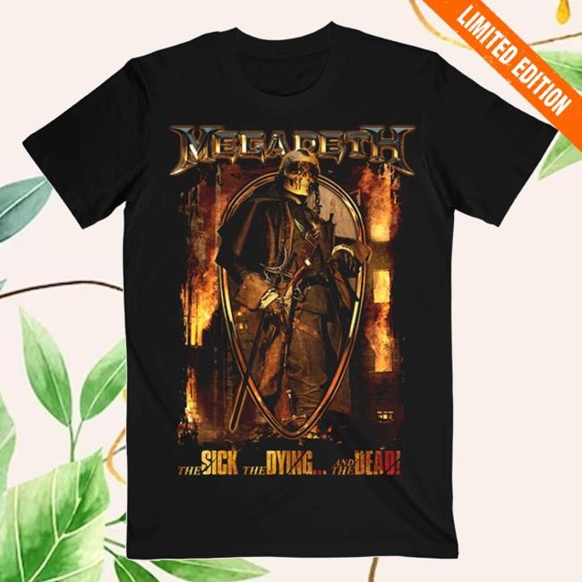 The Sick, The Dying... And The Dead! Vic Shield Tshirt Official Megadeth Merch Store