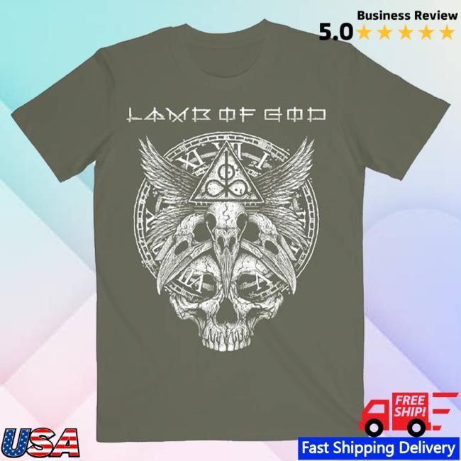 Official Lamb Of God Time Skull Tee