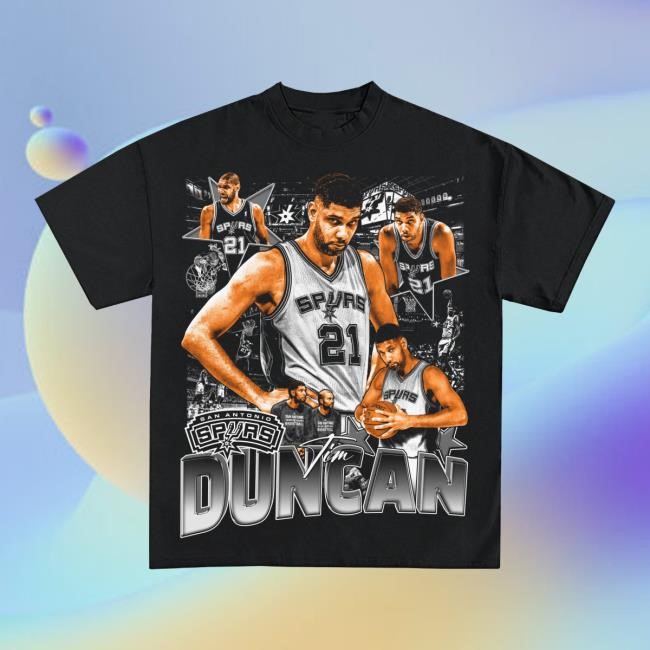 Tim Duncan San Antonio Spurs Graphic Shirts