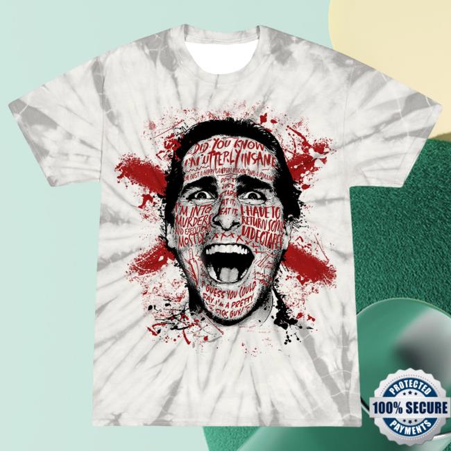 Official Cavity Colors American Psycho: Verge Of Frenzy - Attractive Shirt (Bone Tie-Dye)