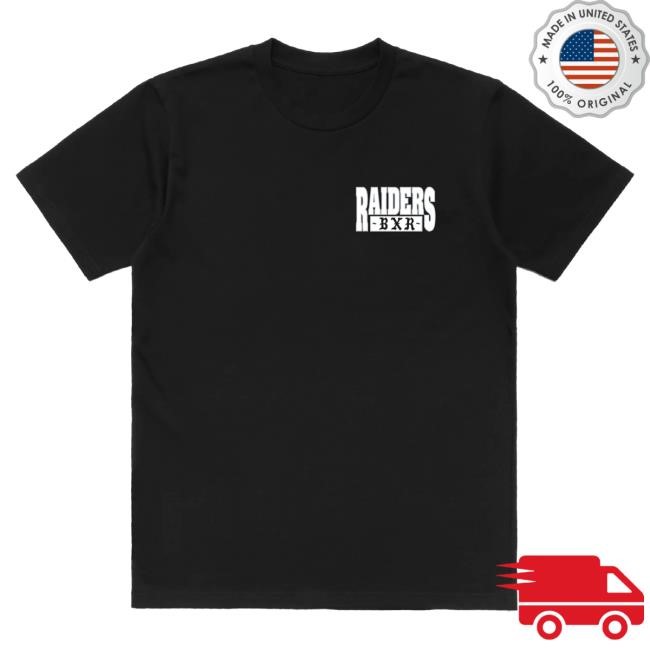 Official Born X Raised Merch Store Shop Born X Raised + Raiders Block Tee: Black BornxRaised