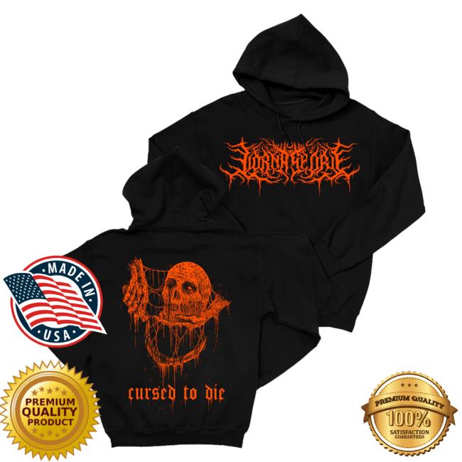 Official Lorna Shore Merch Store Lorna Shore Cursed To Die Popover Hoodie Black LornaShore