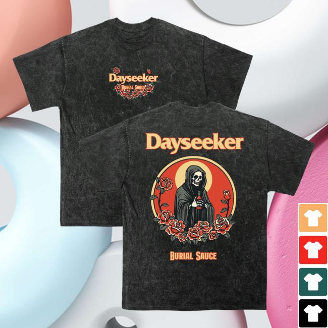 Dayseeker Merch Acid Wash Burial Sauce Hoodie