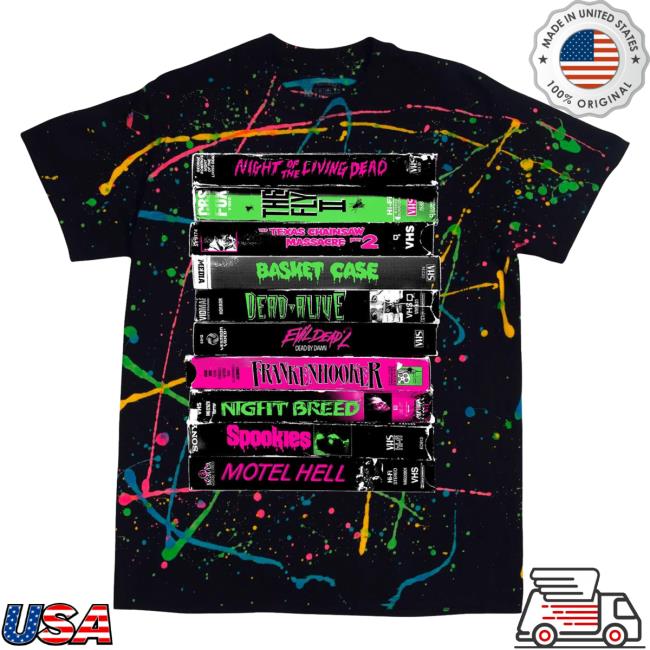 Official Studiohouse Designs Merch Store Vhs Or Die Part 4 Tie Dye Shirt Studiohouse Designs Apparel Clothing Shop StudiohouseDesigns
