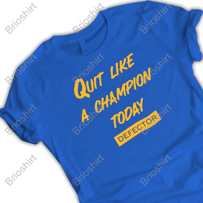 Official Defector Store Quit Like A Champion Sweatshirt