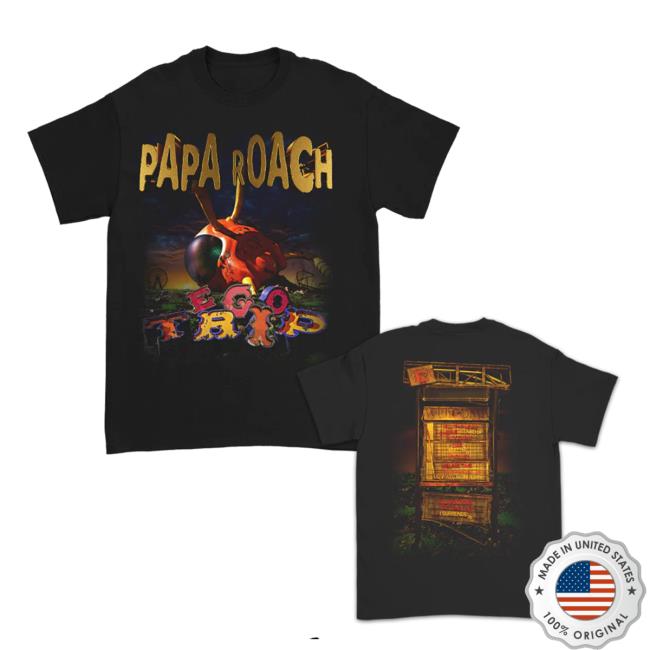 Official Papa Roach Ego Trip Album Cover Top Shirt Black Paparoach