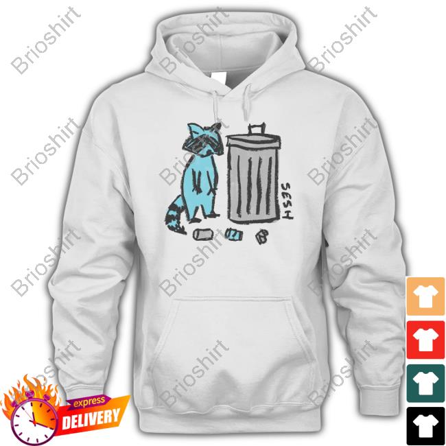 TeamSESH Store Kids Garbage Racoon Hooded Sweatshirt