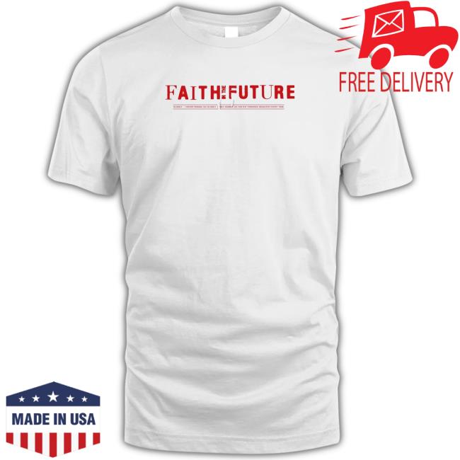 FAITH IN THE FUTURE LOGO HAND WHITE Hoodies