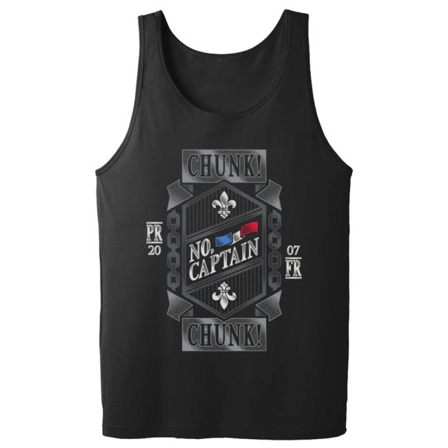 Chunk! No, Captain Chunk! Chain Tank Top - Black