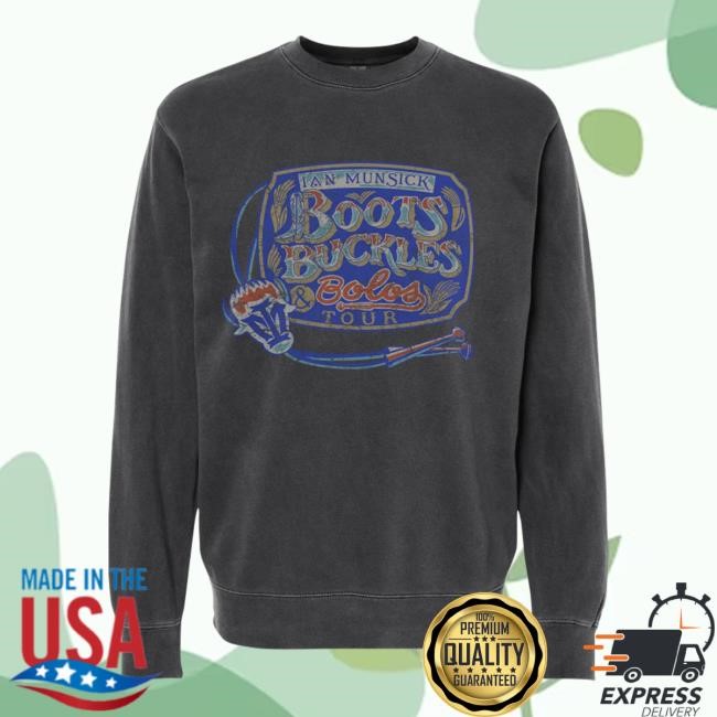Boots, Buckles & Bowties Faded LS Hoodie Ian Munsick